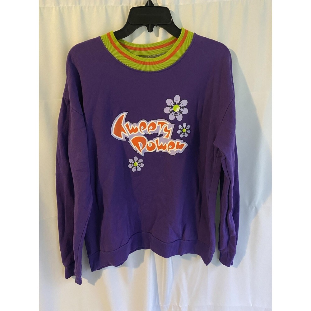 Vintage Tweety Power‎ Looney Tunes Tweety Bird Sweatshirt XL Made in USA